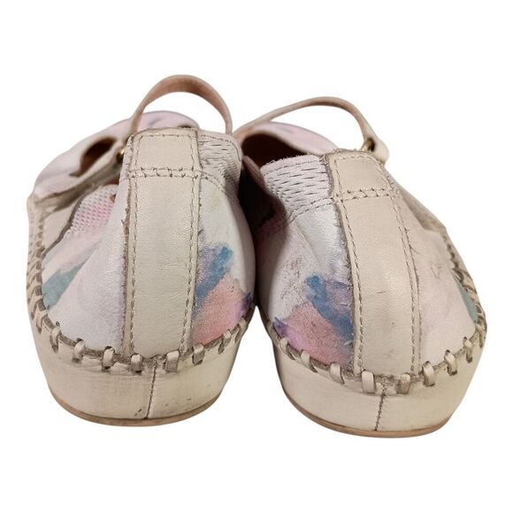Pikolinos Mary Jane Flats White Multi Leather Closed Toe Women's 39/US 8.5 - 9 - Picture 7 of 9